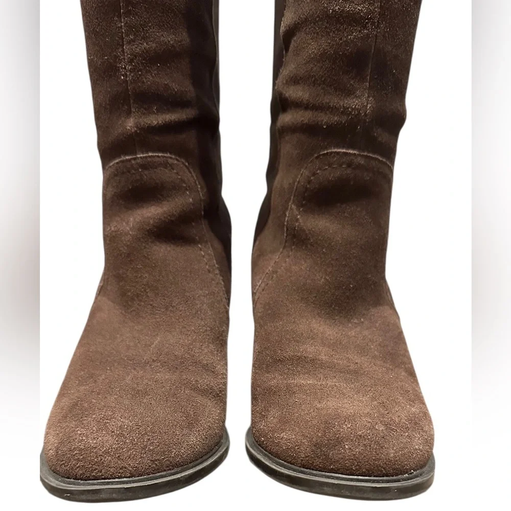 Crown Vintage Uptown Brown Suede Tall Over the Knee Boots Size 6